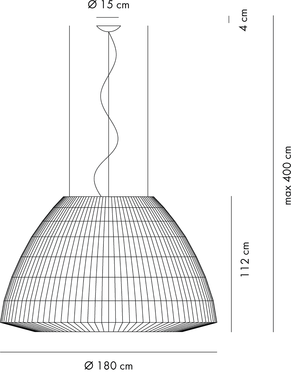 Габаритный чертёж SPBEL180E27