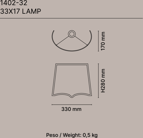 Габаритный чертёж 1402-32-0B01-NXBE