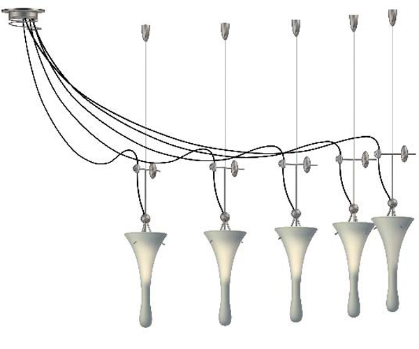 Подвесной светильник Lamp International Goccia 2034/F5