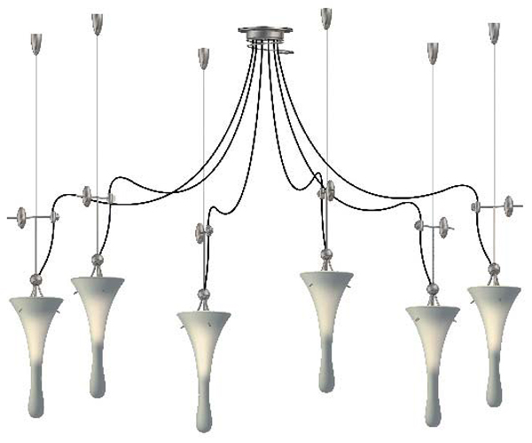 Подвесной светильник Lamp International Goccia 2034/F6