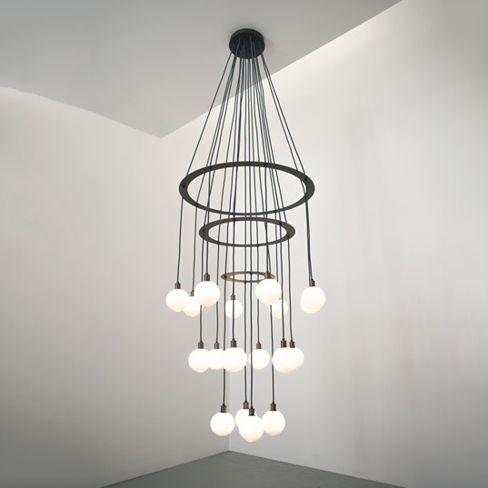 Подвесной светильник SkLO drape circle 18 chandelier