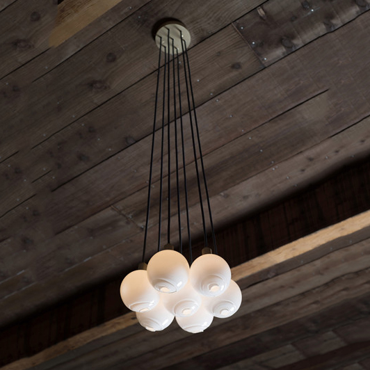 Подвесной светильник SkLO drape cluster 7 pendant