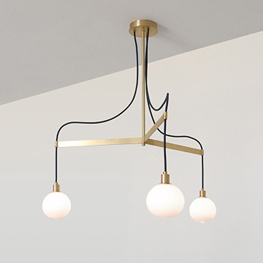 Люстра SkLO drape arm 3 pendant