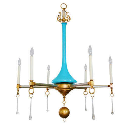 Люстра Louise Gaskill Vintage Etta with blue glass