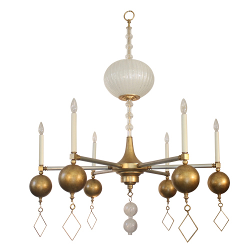 Люстра Louise Gaskill Vintage Etta with clear speckled glass
