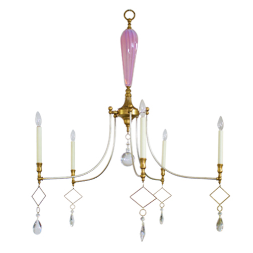 Люстра Louise Gaskill Lia with Pink Glass