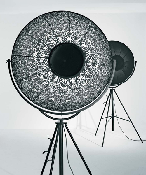 Напольный светильник Pallucco Fortuny Ornaments nero