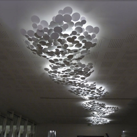 Потолочный светильник Art et Floritude Ceiling light composition made of round disk