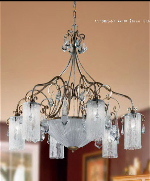 Люстра Stillux CHABOD 1800/6+6-T