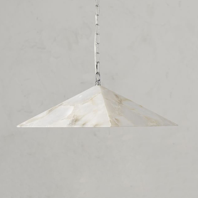Подвесной светильник Pottery Barn Beatrice Alabaster Pyramid Pendant