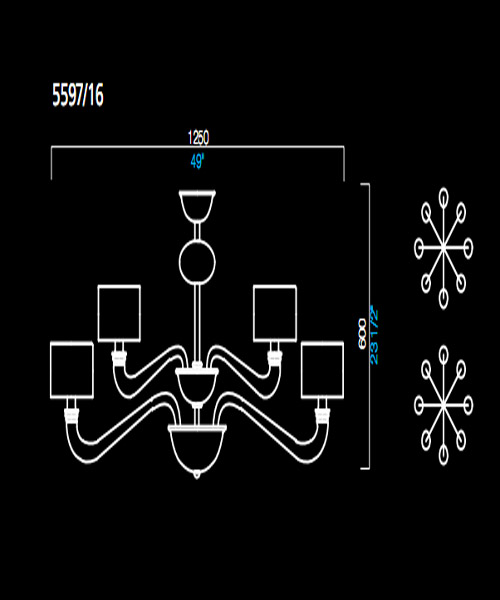 Люстра Barovier&Toso 5597/16