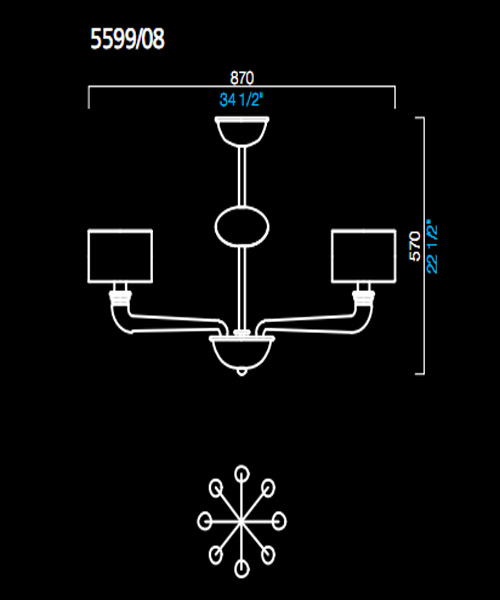 Люстра Barovier&Toso 5599/08