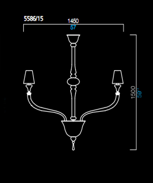 Люстра Barovier&Toso 5586/15