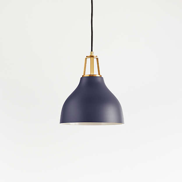 Подвесной светильник Crate and Barrel Maddox Bell Pendant Small with Socket