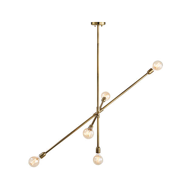 Люстра Crate and Barrel Thalia 5-Arm Chandelier