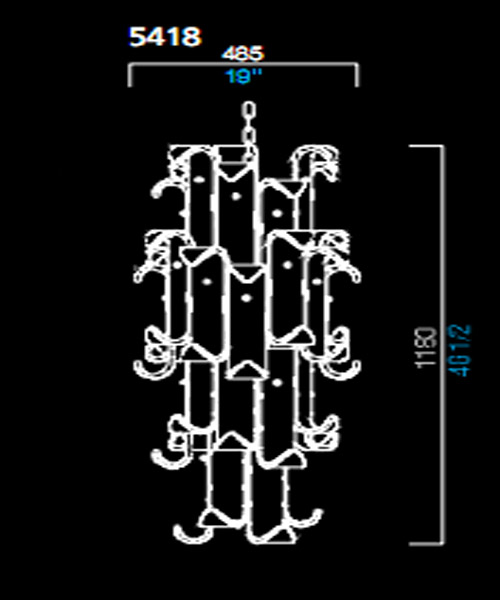 Подвесной светильник Barovier&Toso 5418