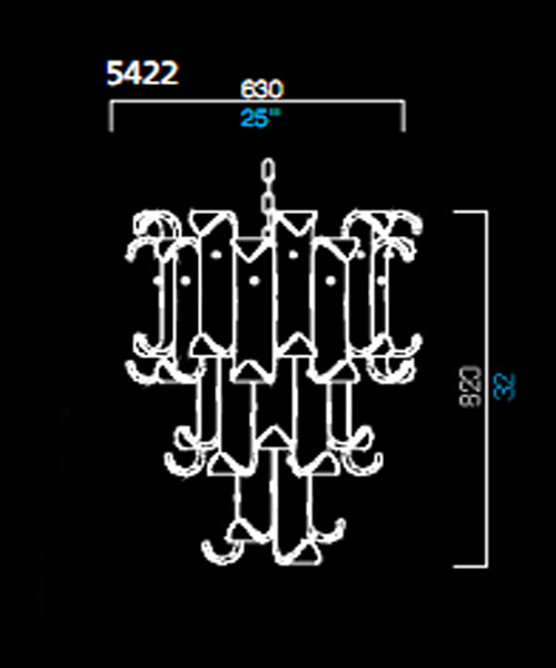 Подвесной светильник Barovier&Toso 5422