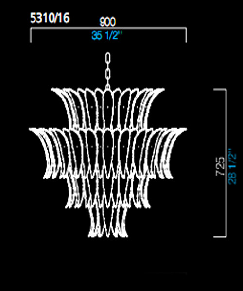 Подвесной светильник Barovier&Toso 5310/16