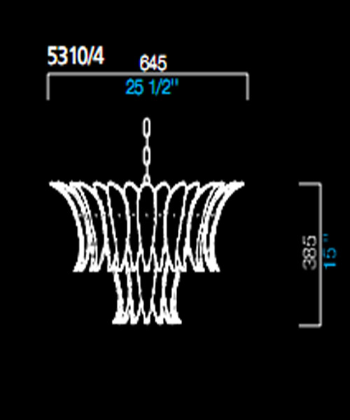 Подвесной светильник Barovier&Toso 5310/4