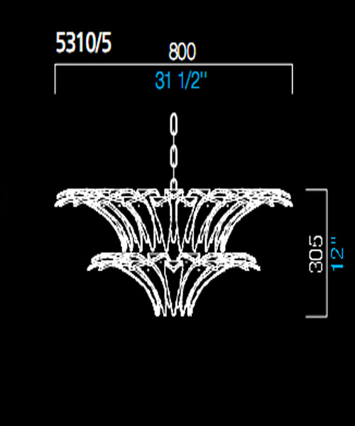 Подвесной светильник Barovier&Toso 5310/5