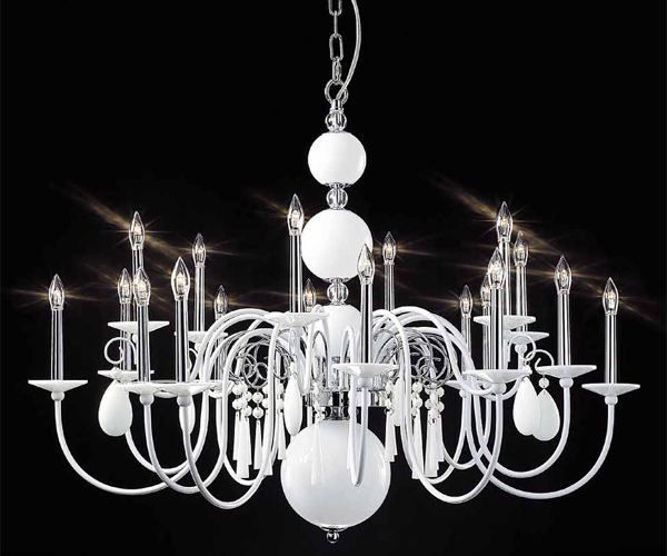 Подвесной светильник MM Lampadari Olanda 1Z005/18 bia