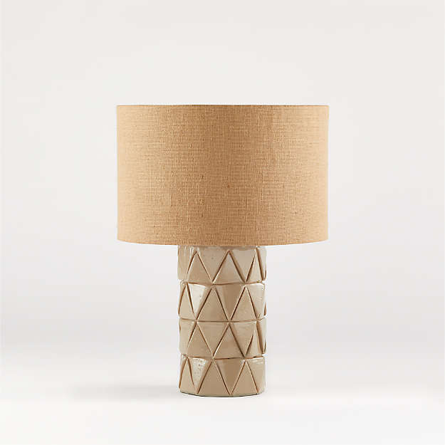 Настольная лампа Crate and Barrel Esme Table Lamp with Drum Shade