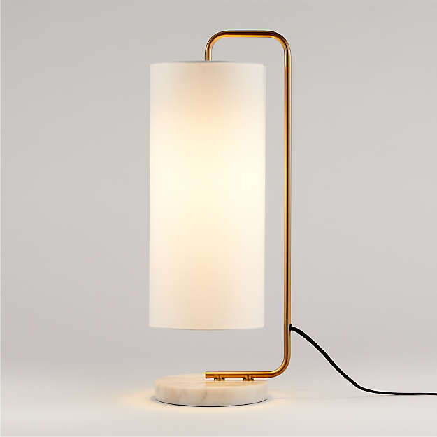 Настольная лампа Crate and Barrel Oralee Cylinder Table Lamp