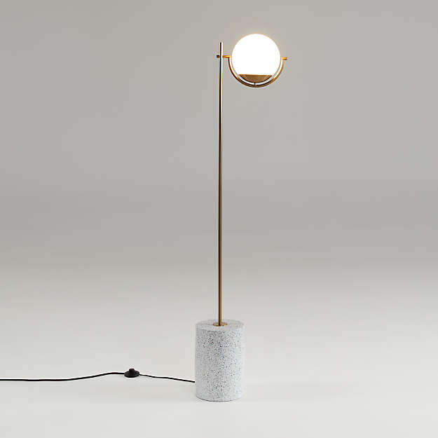 Торшер Crate and Barrel Rondure Globe Floor Lamp