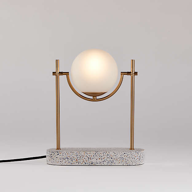 Настольная лампа Crate and Barrel Rondure Globe Table Lamp