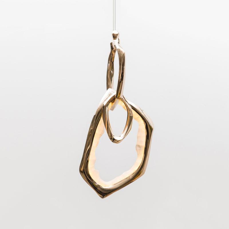 Подвесной светильник Markus Haase Bronze and Onyx Circlet Pendant