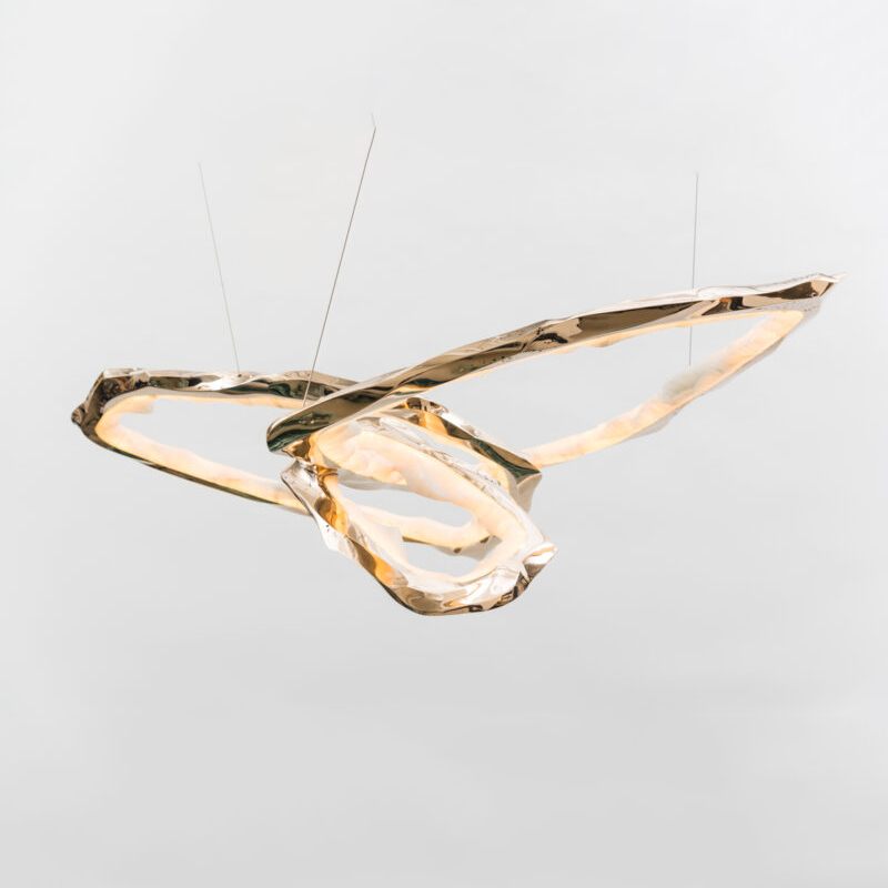 Подвесной светильник Markus Haase Bronze and Onyx Circlet Chandelier III
