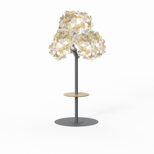 Напольный светильник Green Furniture Concept Leaf Lamp Metal Tree M w Table