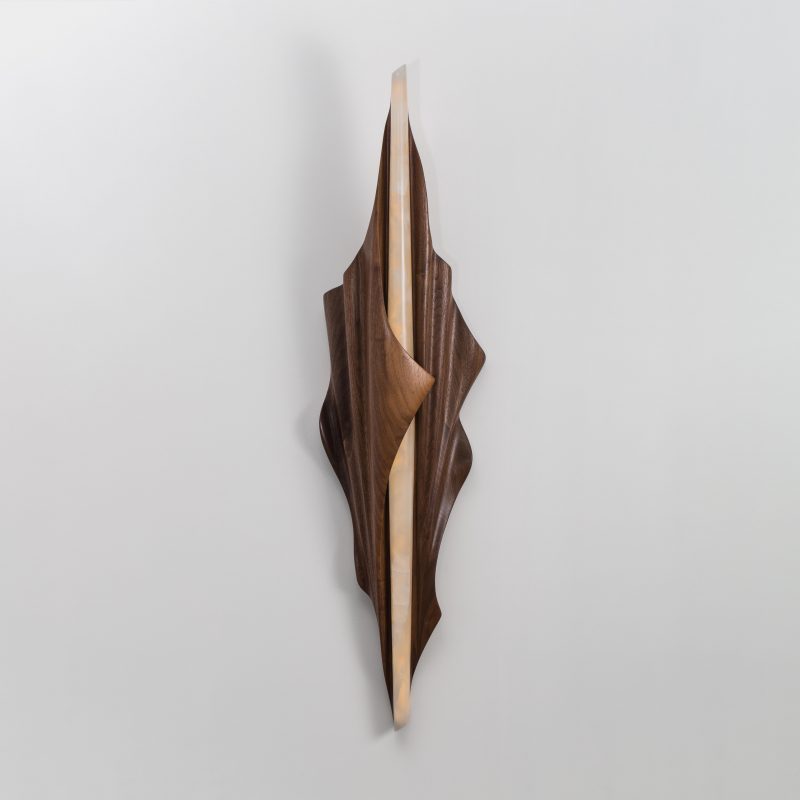 Настенный светильник Markus Haase Black Walnut Single Wrapped Sconce