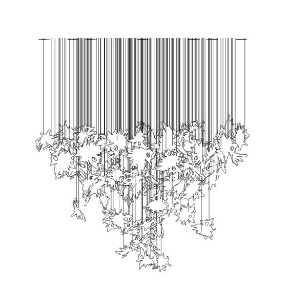 Подвесной светильник Lasvit Dancing Leaves Oval S