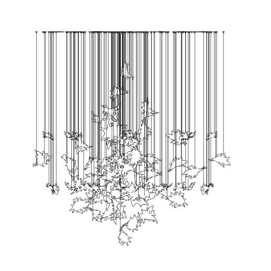 Подвесной светильник Lasvit Dancing Leaves Round M