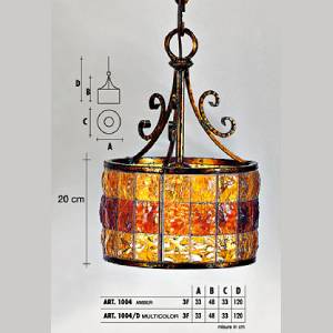 Подвесной светильник  Longobard TOKYO 1004 amber 3F