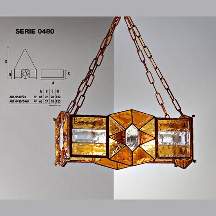 Подвесной светильник  Longobard 0480/04 4F