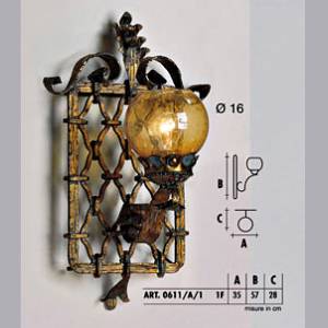 Настенный светильник  Longobard VALENCIA 0611/A/1 1F