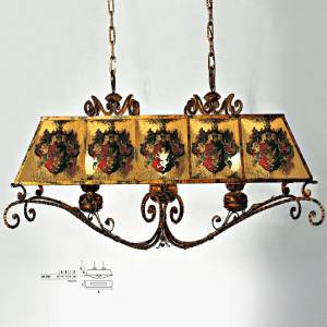 Подвесной светильник  Longobard STEMMI 0487 5F