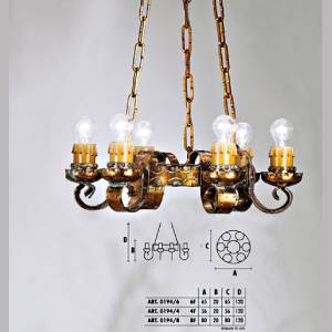 Подвесной светильник  Longobard TOLEDO 0194/4 4F