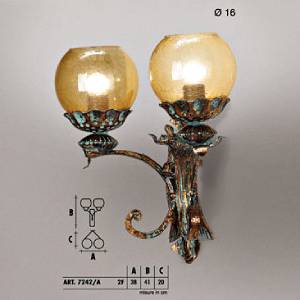 Настенный светильник  Longobard TOLEDO 7242/A 2F