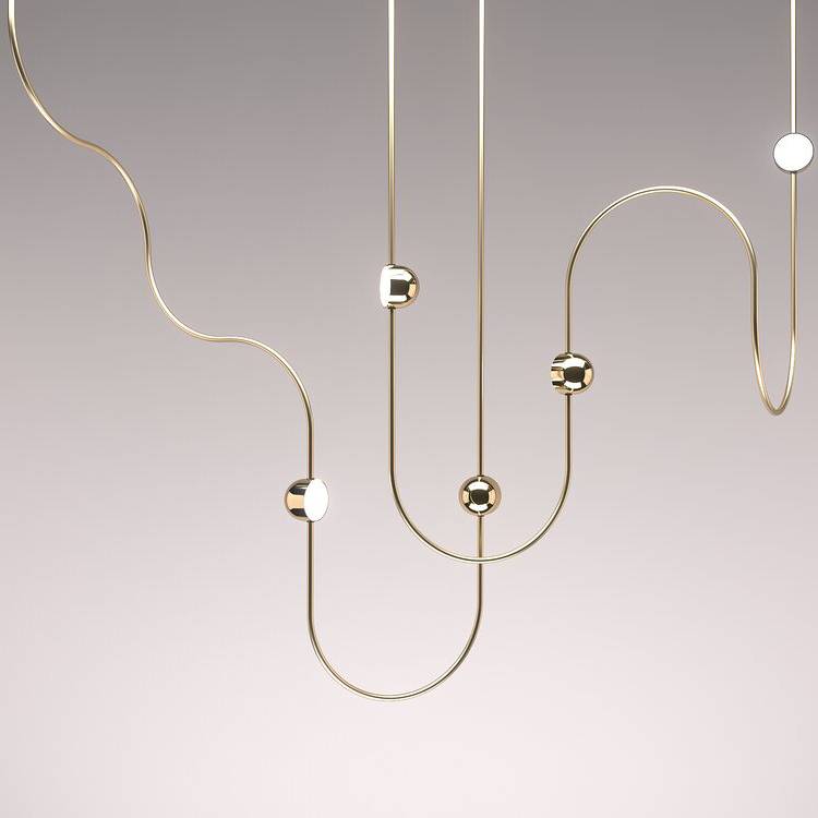 Подвесной светильник Ovature Studios Dia Curved Config. 3