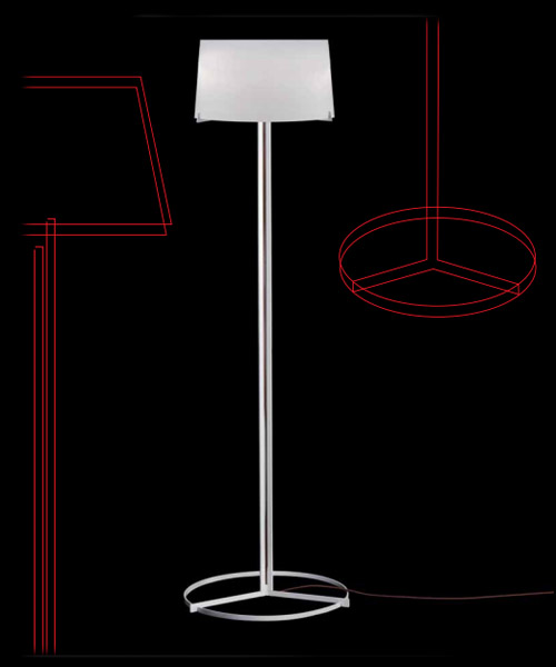 Торшер AVMazzega Frisbee TE 5049