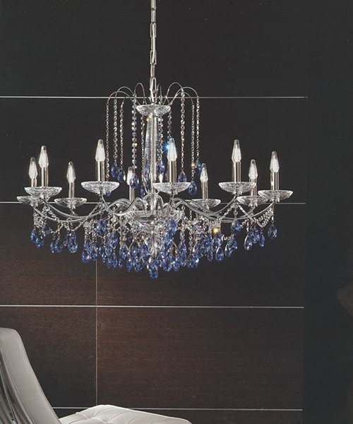 Люстра Emozioni Italiane MI/Orvieto/72/8 SW nic blue