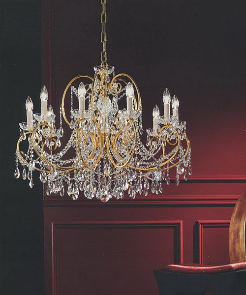 Люстра Emozioni Italiane MI/Clelia/67/8 gold/asf