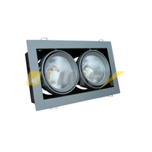 Встраиваемый светодиодный светильник downlight SUNFLEX VLGR 2LED 2x30W 65* 3000K