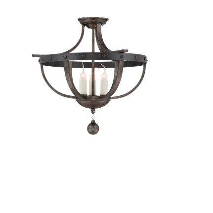 Потолочный светильник Savoy House Alsace 3 Light Semi Flush