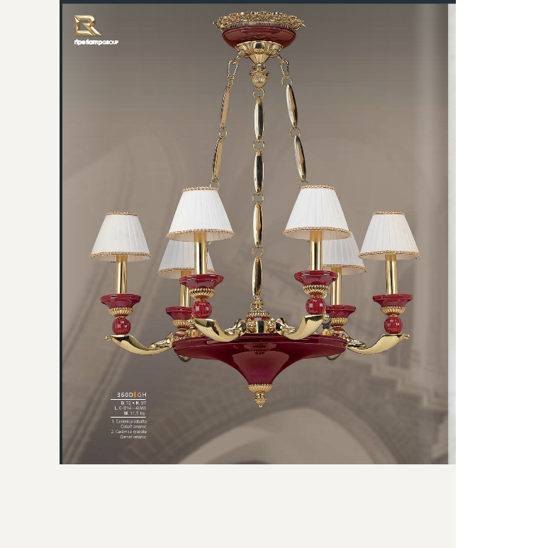 Люстра Riperlamp Notre Dame 360 D GH