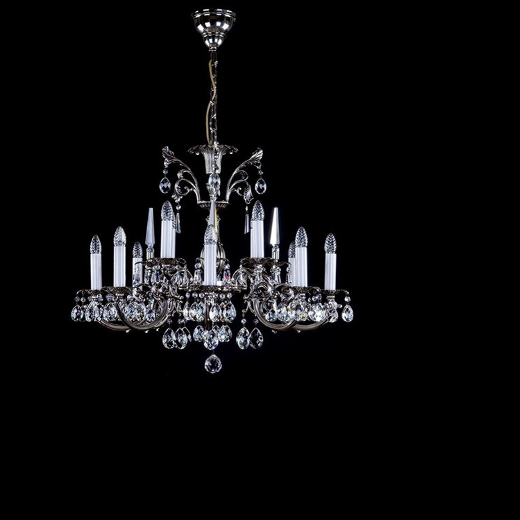 Люстра ArtGlass ARABELA nickel antique