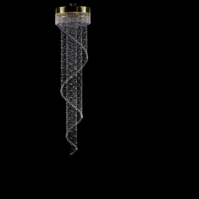 Люстра ArtGlass SPIRAL 600x2500 CHAOS